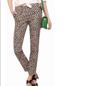 J. CREW “FAVORITE FIT” LEOPARD PANTS